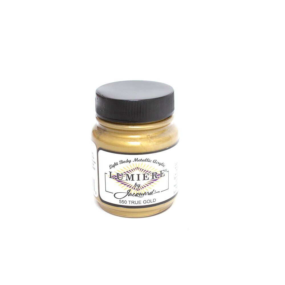 Jacquard, Acrylic, Art & School, Lumiere, Paint, 2.25 ounce, 106317, True Gold